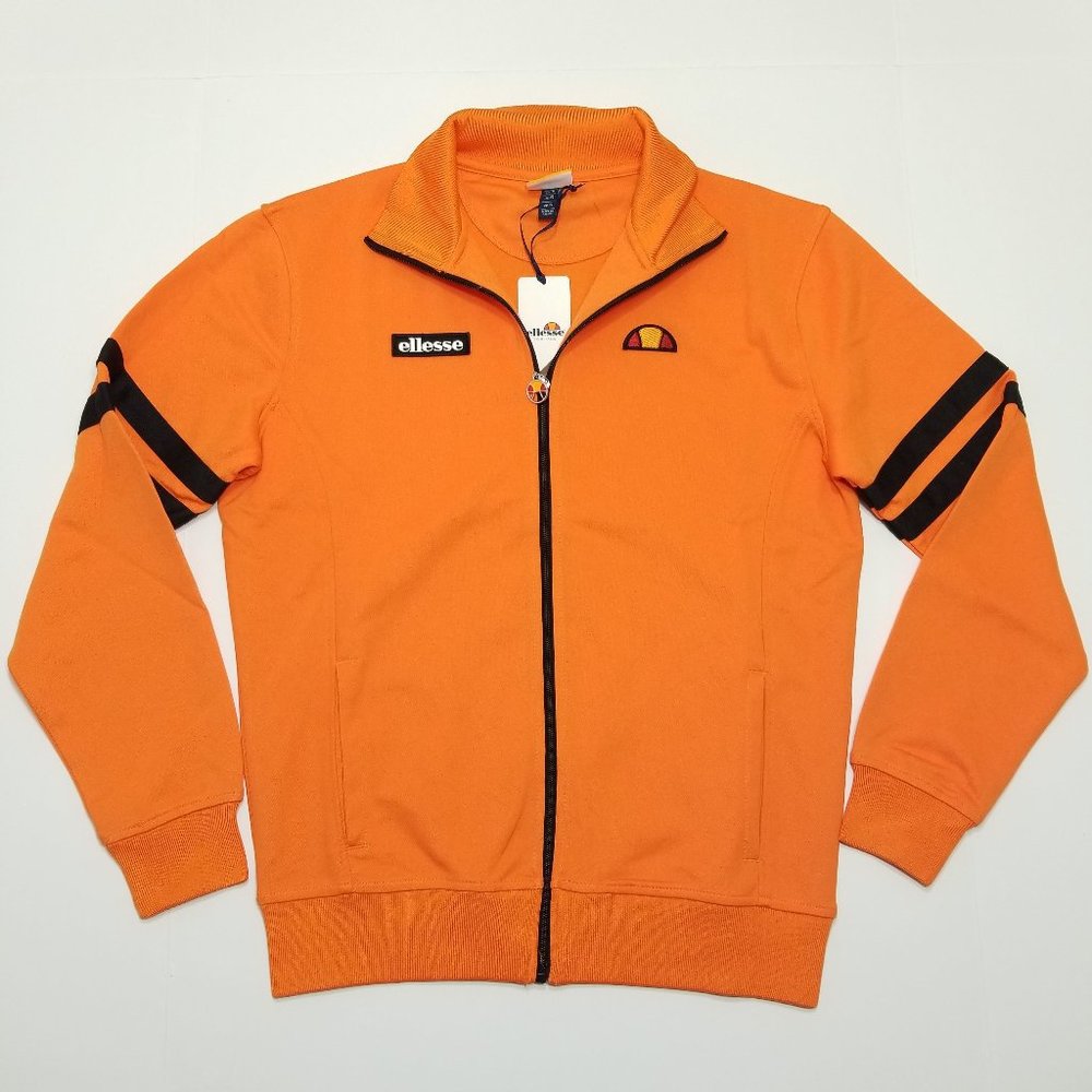 Ellesse Heritage Zip Up Sweater -Orange - Roma - U